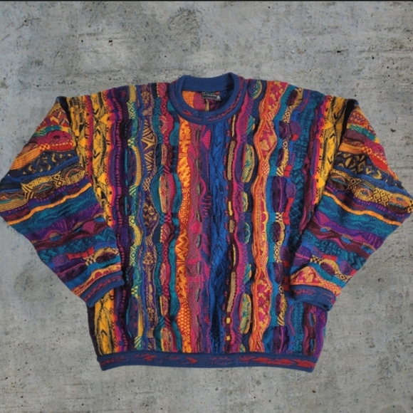 COOGI Other - Vintage COOGI Australia Jewel Tone Wool Sweater Size L